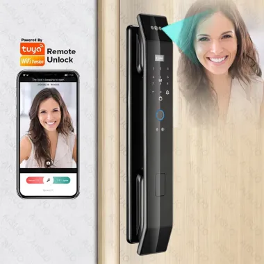 L16 Smart WiFi Tuya Intercom Face Fingerprint Door Lock