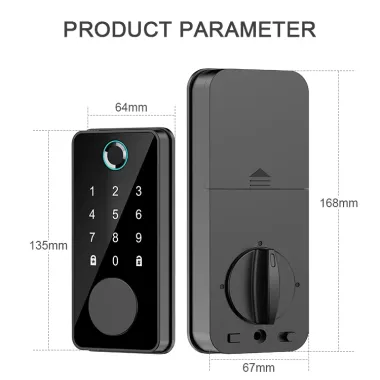 Smart Fingerprint Deadbolt Lock for Home, Hotel, and Apartment Security