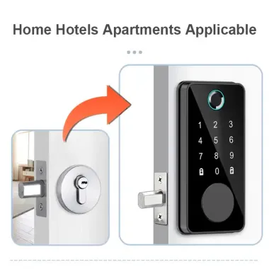 Smart Fingerprint Deadbolt Lock for Home, Hotel, and Apartment Security