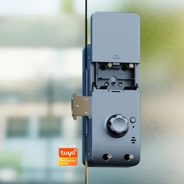 G3 High Accuracy Glass Door Tuya Wifi Smart Lock  for Office